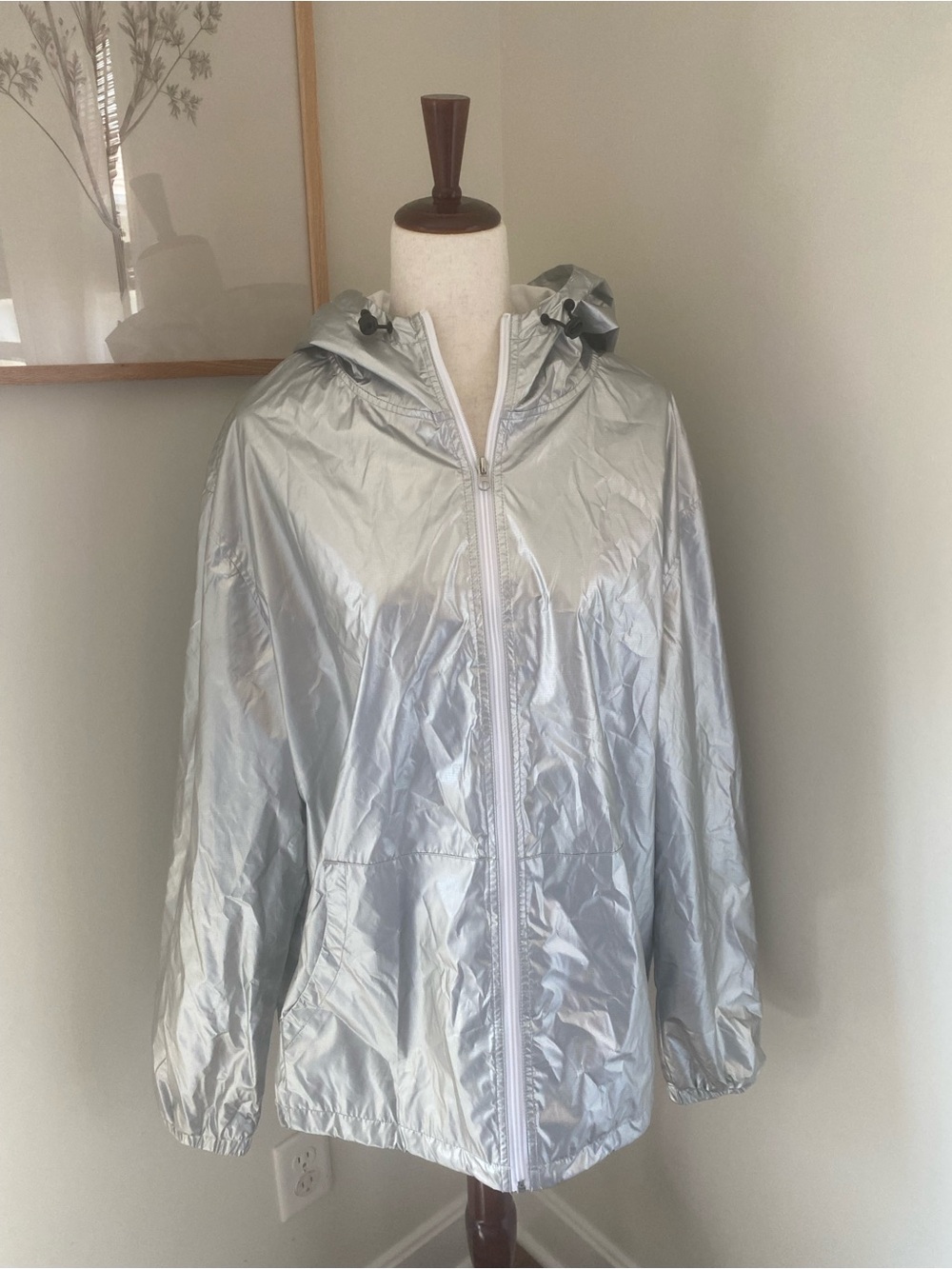 Original Use x Target Silver Hooded Windbreaker Jacket